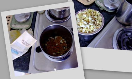 Microwave Stovetop Popcorn Collage